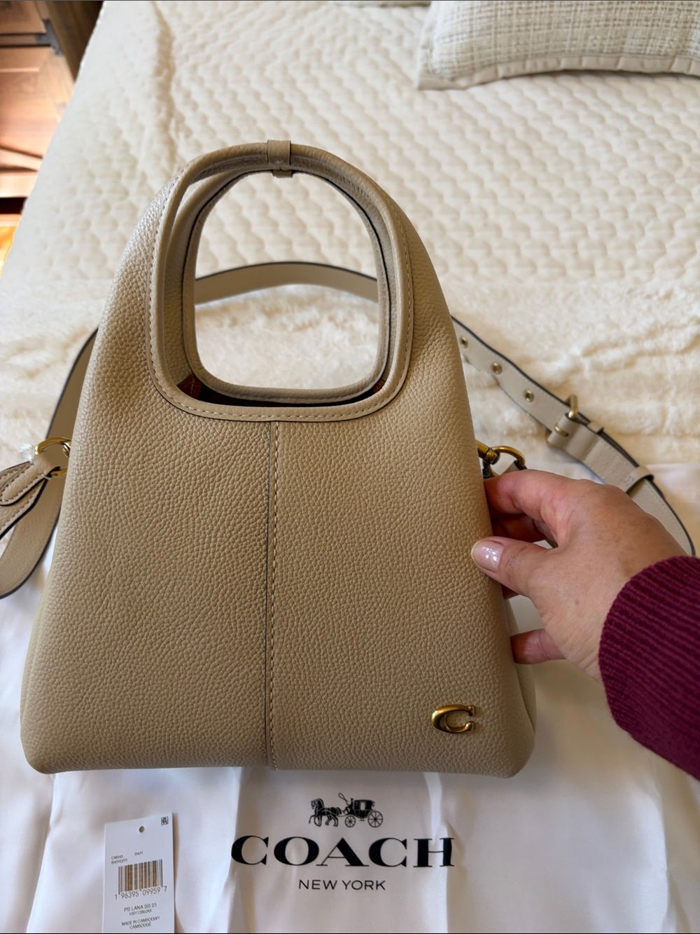 Coach Lana Shoulder Bag 23 Ivory